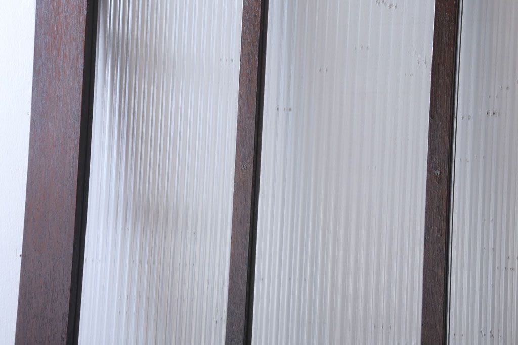 和製アンティーク　モールガラス入り!上質なドア