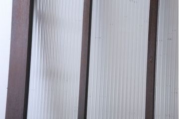 和製アンティーク　モールガラス入り!上質なドア