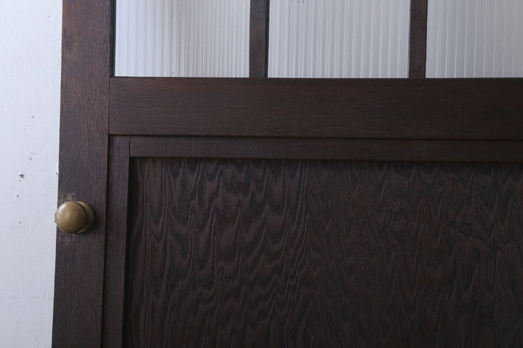 和製アンティーク　モールガラス入り!上質なドア