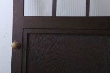 和製アンティーク　モールガラス入り!上質なドア