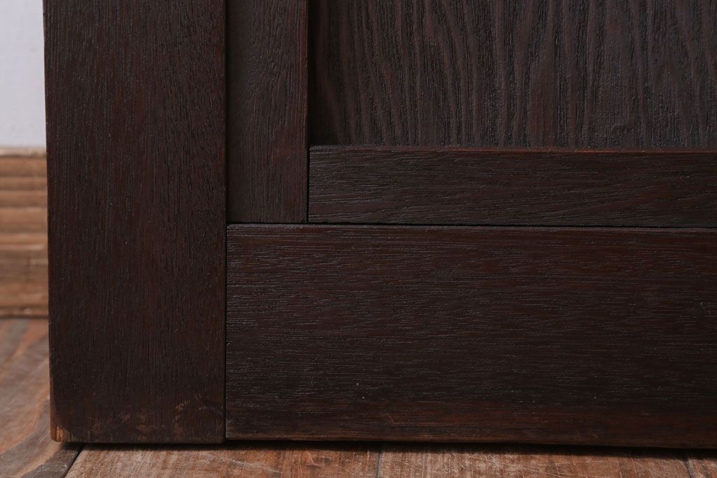 和製アンティーク　モールガラス入り!上質なドア