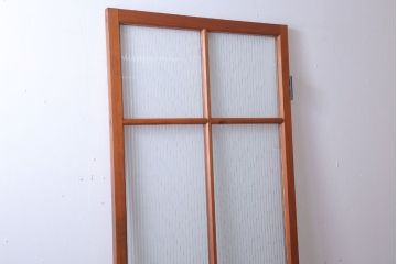 昭和レトロ　モールガラス入り!古い木のドア(1)