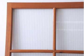 昭和レトロ　モールガラス入り!古い木のドア(1)