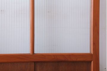 昭和レトロ　モールガラス入り!古い木のドア(1)