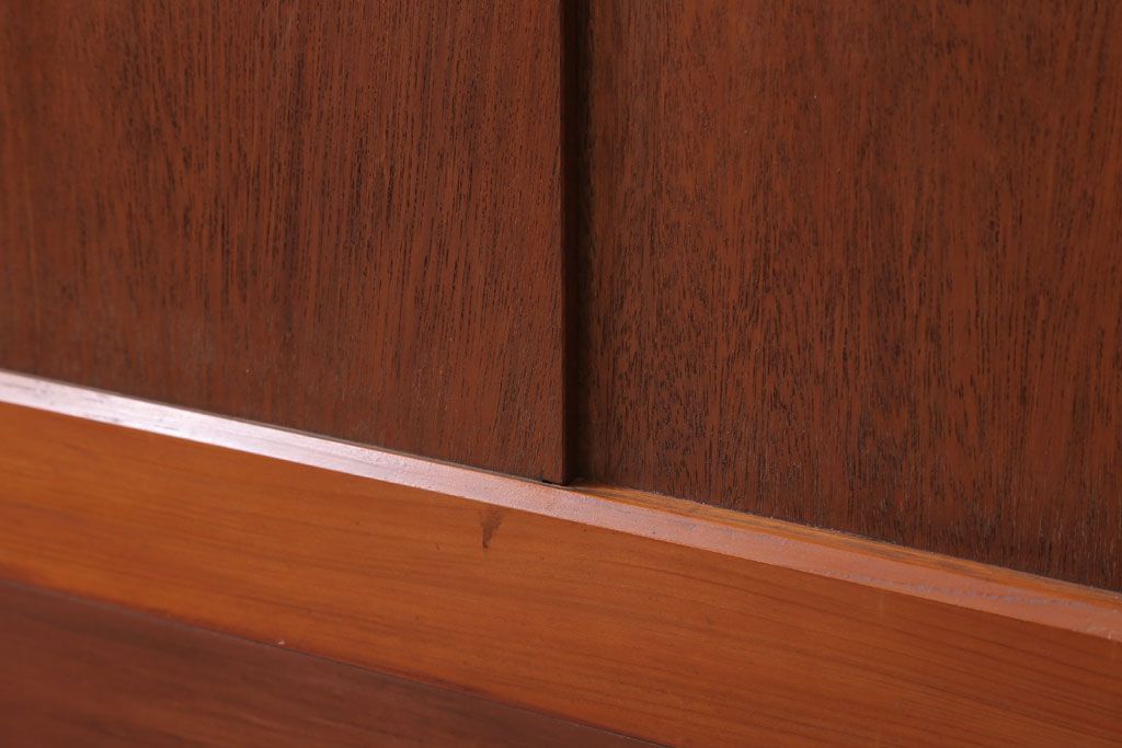 昭和レトロ　モールガラス入り!古い木のドア(1)