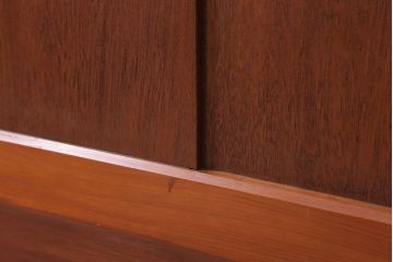 昭和レトロ　モールガラス入り!古い木のドア(1)