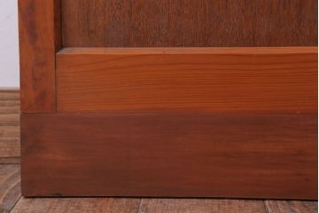 昭和レトロ　モールガラス入り!古い木のドア(1)