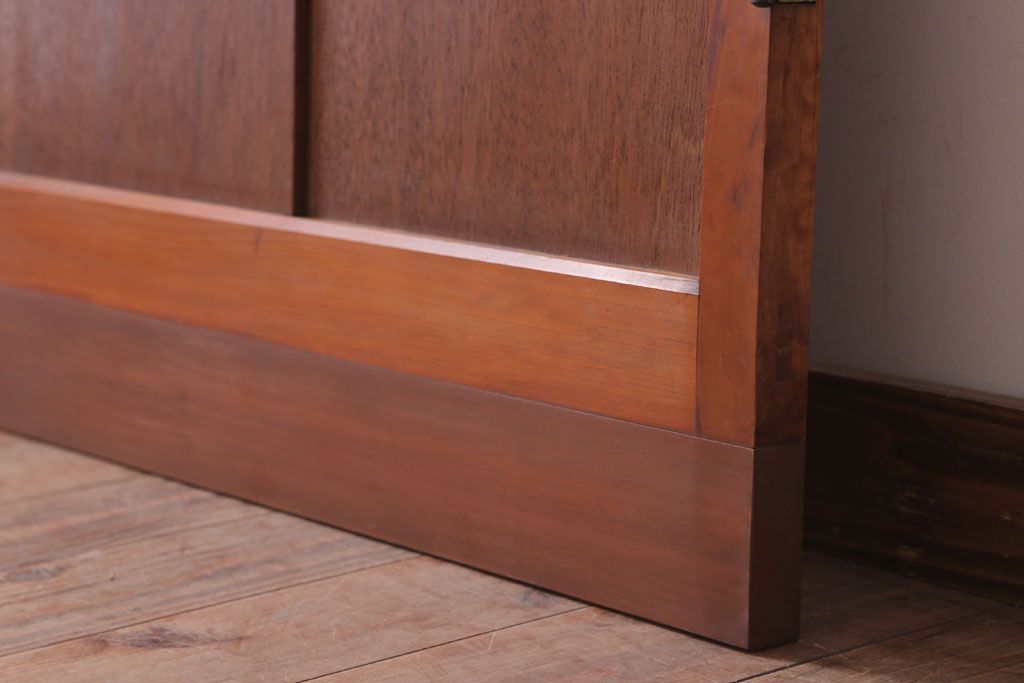 昭和レトロ　モールガラス入り!古い木のドア(1)