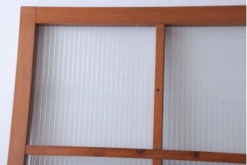 昭和レトロ　モールガラス入り!古い木のドア(1)