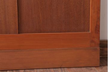 昭和レトロ　モールガラス入り!古い木のドア(1)