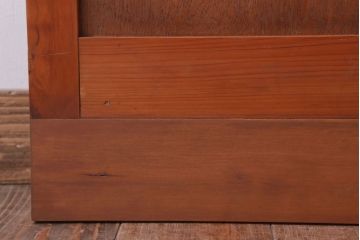 昭和レトロ　モールガラス入り!古い木のドア(1)