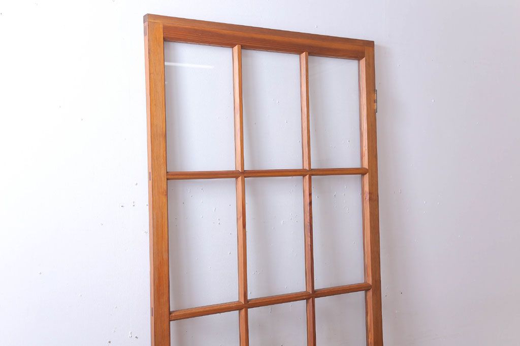  昭和レトロ　クリアガラス入り!古い木のドア