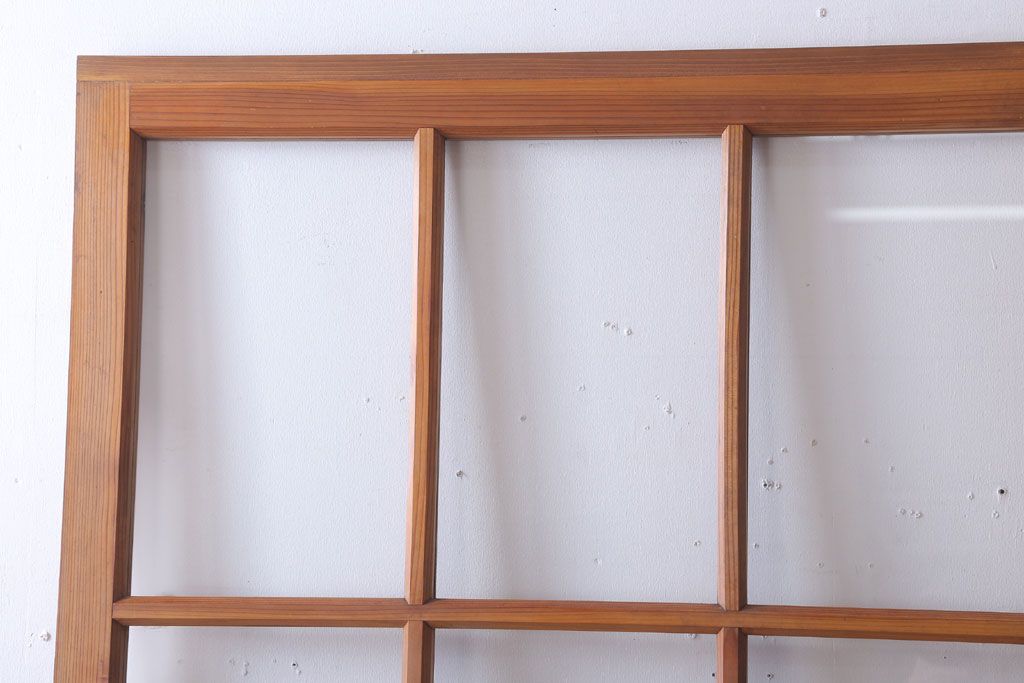  昭和レトロ　クリアガラス入り!古い木のドア