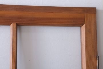  昭和レトロ　クリアガラス入り!古い木のドア