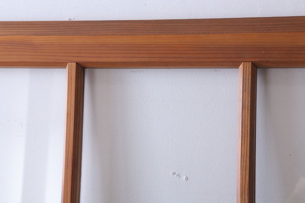  昭和レトロ　クリアガラス入り!古い木のドア