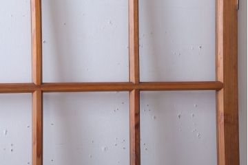  昭和レトロ　クリアガラス入り!古い木のドア