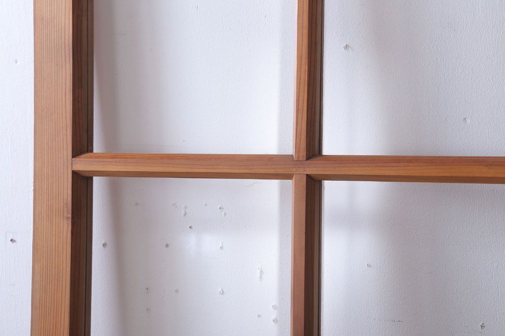  昭和レトロ　クリアガラス入り!古い木のドア