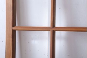  昭和レトロ　クリアガラス入り!古い木のドア