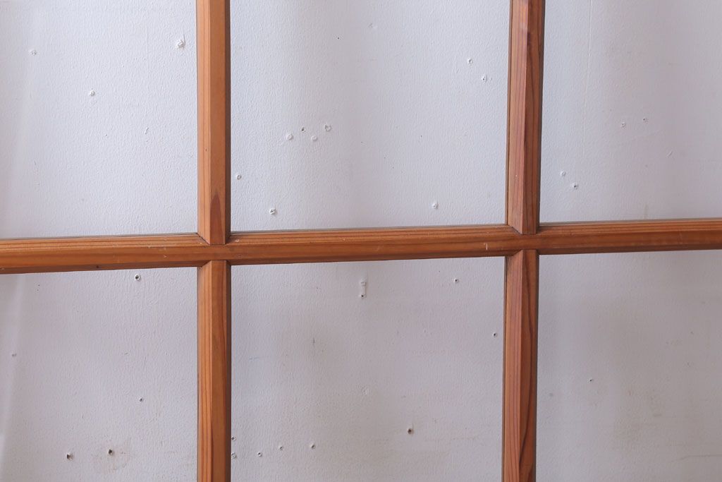  昭和レトロ　クリアガラス入り!古い木のドア