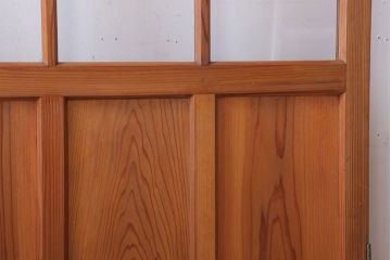  昭和レトロ　クリアガラス入り!古い木のドア