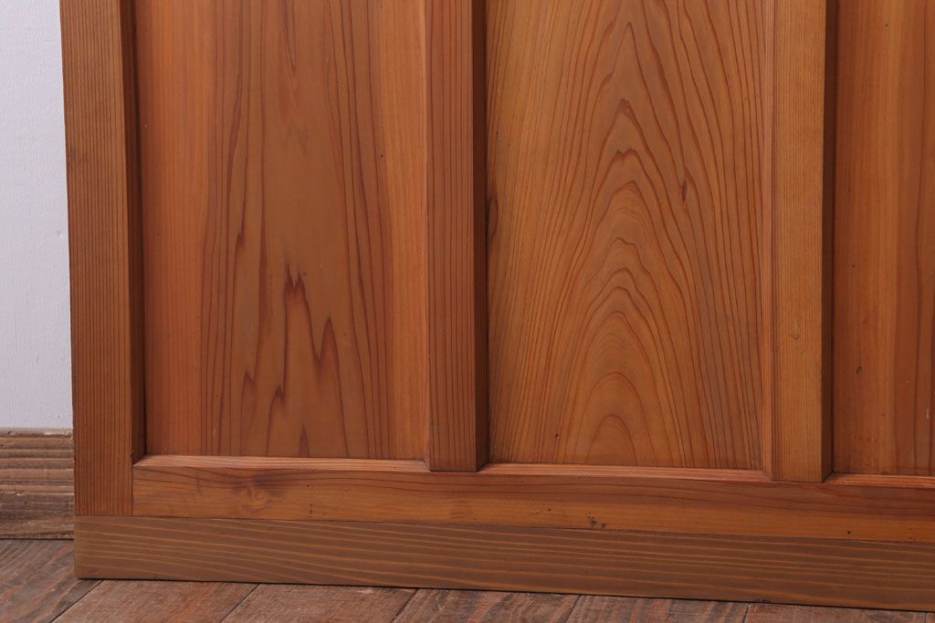  昭和レトロ　クリアガラス入り!古い木のドア