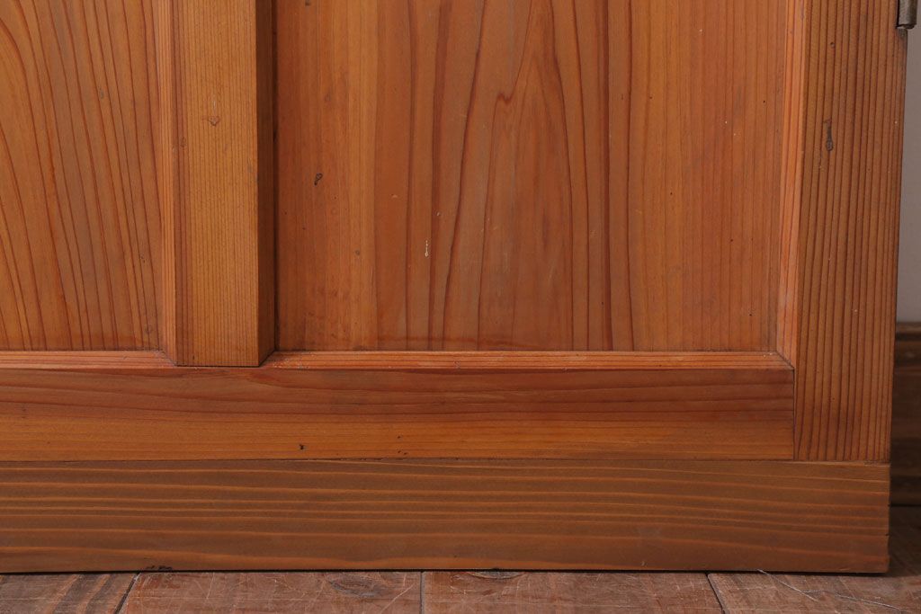  昭和レトロ　クリアガラス入り!古い木のドア