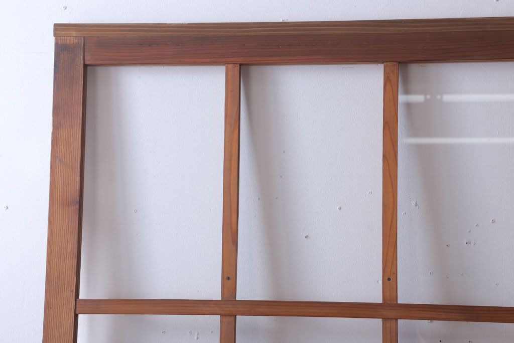  昭和レトロ　クリアガラス入り!古い木のドア