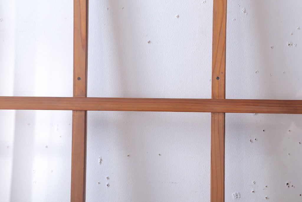  昭和レトロ　クリアガラス入り!古い木のドア