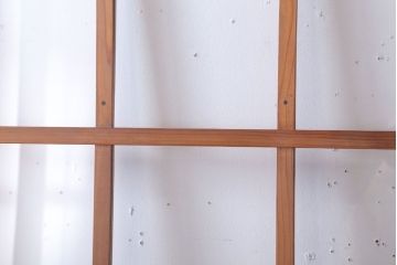  昭和レトロ　クリアガラス入り!古い木のドア