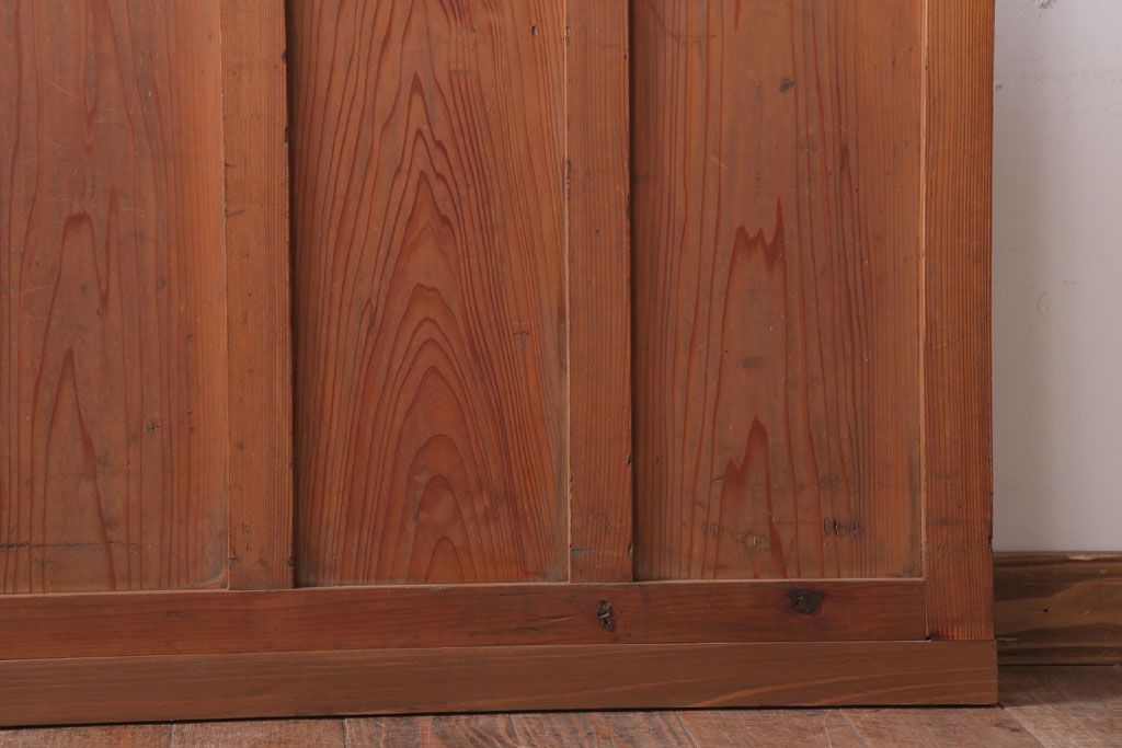  昭和レトロ　クリアガラス入り!古い木のドア