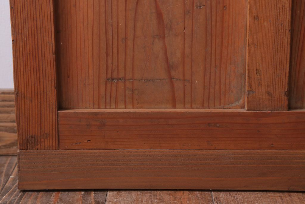  昭和レトロ　クリアガラス入り!古い木のドア