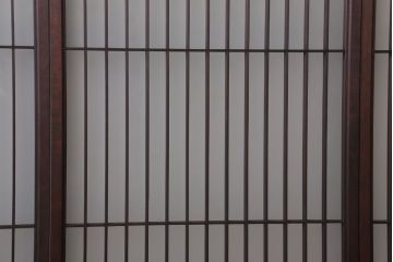 アンティーク　すりガラス入り!書院ガラス戸4枚セット(窓)