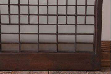 アンティーク　すりガラス入り!書院ガラス戸4枚セット(窓)