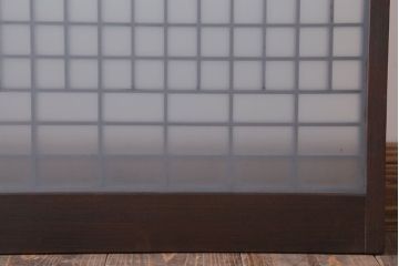 アンティーク　すりガラス入り!書院ガラス戸4枚セット(窓)