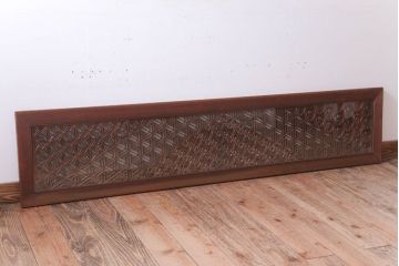 アンティーク　上手物　上品な書院欄間(明り取り)