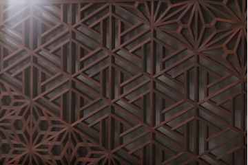 アンティーク　上手物　上品な書院欄間(明り取り)