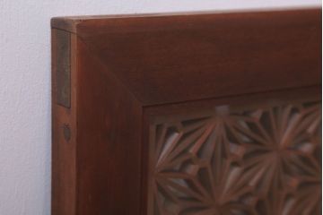 アンティーク　上手物　上品な書院欄間(明り取り)