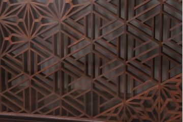 アンティーク　上手物　上品な書院欄間(明り取り)