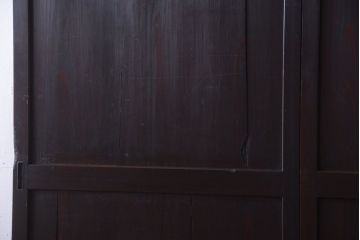 【I様ご成約済み・ご決済用】古民具・骨董　明治期　古い木味のアンティーク帯戸2枚セット(3)