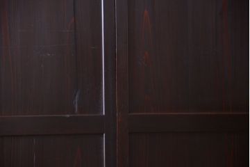 【I様ご成約済み・ご決済用】古民具・骨董　明治期　古い木味のアンティーク帯戸2枚セット(3)