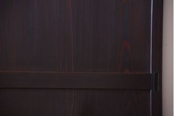 【I様ご成約済み・ご決済用】古民具・骨董　明治期　古い木味のアンティーク帯戸2枚セット(3)