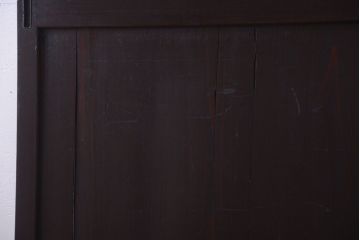 【I様ご成約済み・ご決済用】古民具・骨董　明治期　古い木味のアンティーク帯戸2枚セット(3)