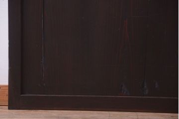 【I様ご成約済み・ご決済用】古民具・骨董　明治期　古い木味のアンティーク帯戸2枚セット(3)