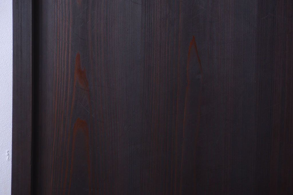 【I様ご成約済み・ご決済用】古民具・骨董　明治期　古い木味のアンティーク帯戸2枚セット(3)