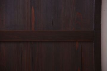 【I様ご成約済み・ご決済用】古民具・骨董　明治期　古い木味のアンティーク帯戸2枚セット(3)