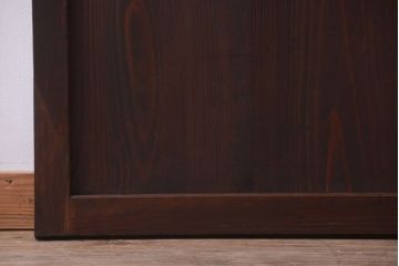 【I様ご成約済み・ご決済用】古民具・骨董　明治期　古い木味のアンティーク帯戸2枚セット(3)