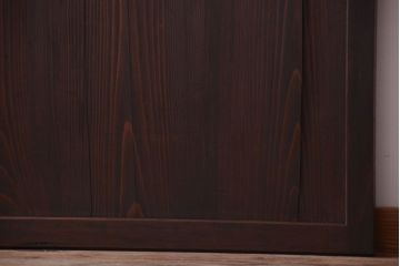 【I様ご成約済み・ご決済用】古民具・骨董　明治期　古い木味のアンティーク帯戸2枚セット(3)