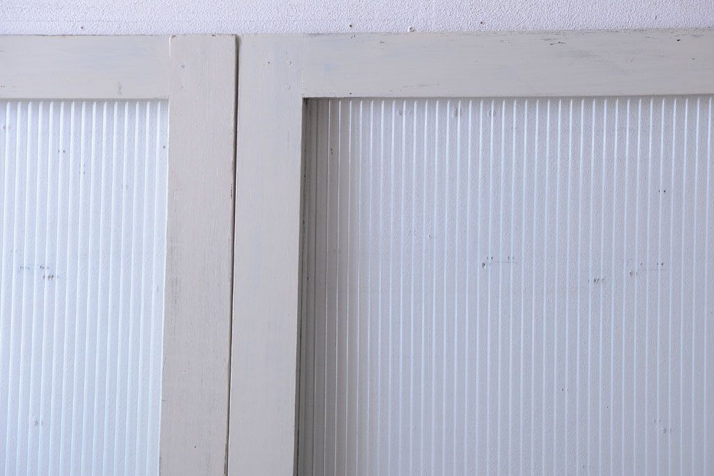 アンティークペイント　モールガラス戸4枚セット(2)