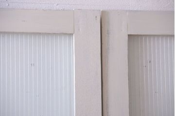 アンティークペイント　モールガラス戸4枚セット(2)