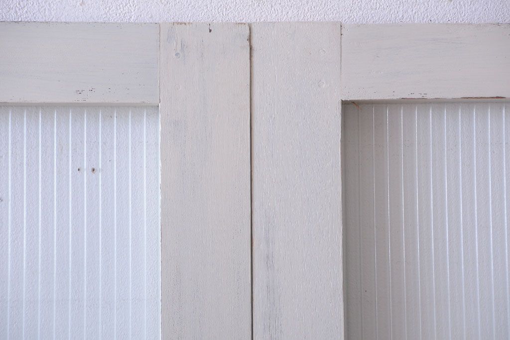 アンティークペイント　モールガラス戸4枚セット(2)